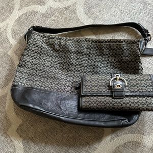 Coach bag and wallet - good condition
